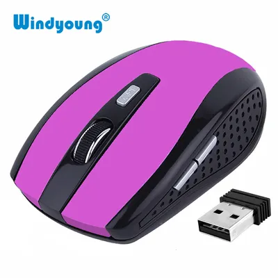 Wireless Mouse Optical Gaming Mouse Portable 2.4GHz Mouse with USB Nano Dongle Office Gamer Computer Desktop Mice for PC Laptop