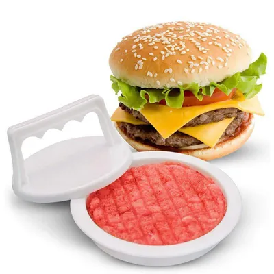 1pc Hamburger Press Stuffed Burger Press Plastic Meat Grill Party BBQ Burger Maker Mould Hamburger