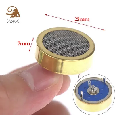 25mm Microphone Diaphragm Cartridge Core Capsule Large Diaphragm Cartridge Core Capsule for Studio Record Condenser Mic