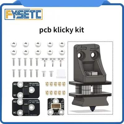 FYSETC Latest version Klicky PCB Kit Voron 2.4 Probe Auto D2F-01 3D Printer DIY Z Auto Leveling