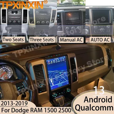 Qualcomm AI Voice IPS Screen For Dodge RAM 1500 2500 2008~2019 Android 13 Video Player GPS Head Unit Auto Audio Car Radio Stereo