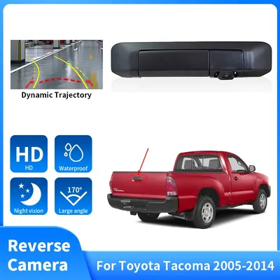 170° Wide Angle Tailgate Handle Reverse Camera For Toyota Tacoma 2005-2014 HD CCD Night Vision