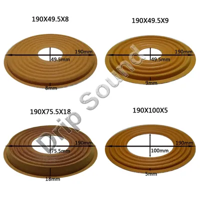 2pcs 190x49.5/190x75.5/190x100mm Elastic Wave Loudspeaker Subwoofer Woofer Bass Speaker Repair