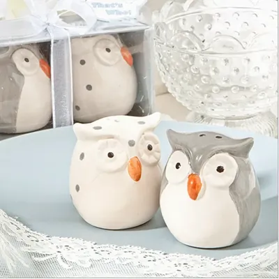 Ceramic Pepper Bottle Cartoon Animal Owl Elephant Seasoning Jar Korean Bird Seasoning Bottle Kitchen