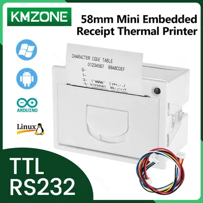 GOOJPRT QR204 58mm Mini Embedded Receipt Thermal Bill Built-in Printer TTL RS232 USB Interface High