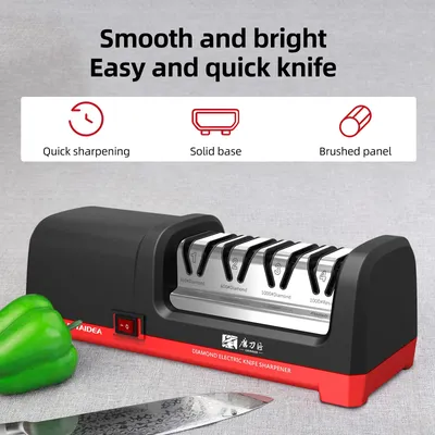 TG2102 4 Stage Electric Knife Sharpener 20-Degree Grinding Edge Knife Sharpener for Kitchen Knives
