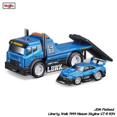 Maisto 1:64 Chevrolet Ford transport truck combination pallet truck static alloy car model