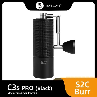 TIMEMORE Store Chestnut C3S PRO Manual Coffee Grinder Capacity 25g Hand Adjustable Steel Core Burr