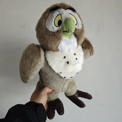 MINISO Disney 33cm Original Winnie the Pooh Bear Friend Owl Plush Toy Animal Stuffed Soft Doll Toys