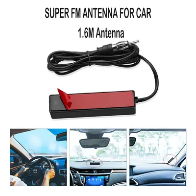 Universal Hidden Amplified Antenna Kit 12V Electronic Stereo AM/FM Radio Fits Car Truck Motorcycle