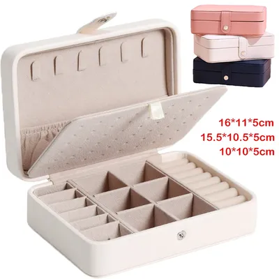 Portable Jewelry Storage Box 2023 New High-end Exquisite Large Capacity Travel Jewelry Bag Jewelry