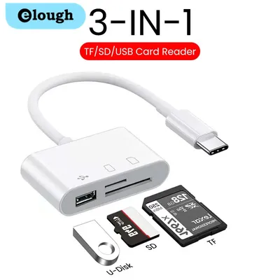 Type-C Micro Adapter TF CF SD Memory Card Reader Writer Compact Flash USB-C for IPad Pro Huawei for