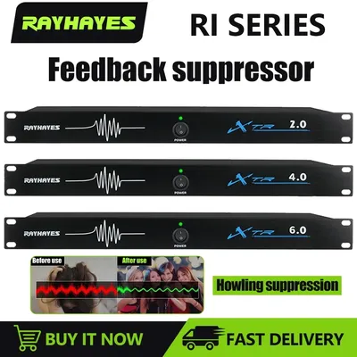 Rayhayes Audio Feedback Suppressor Processor High Quality Conference Microphone System 6 In 6 Out