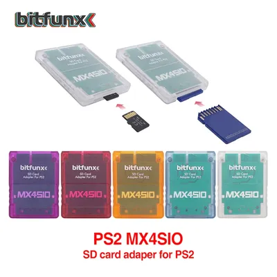 Bitfunx MX4SIO SIO2SD SD/TF Card Adapter Game Reader for PS2 Playstation2 Game Console