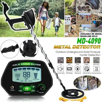 MD-4090 Professional Metal Detector Underground Gold Detector High Accuracy Metal Finder Waterproof