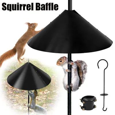 18 inch Squirrel Baffle Wrap Around Squirrel Proof Baffles Durable Plastic Bird Feeder Guard with