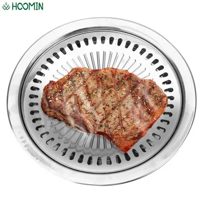 Smokeless Barbecue Grill Pan Non-Stick Gas Stove Plate For Electric Stove Baking Tray BBQ Tong Grill