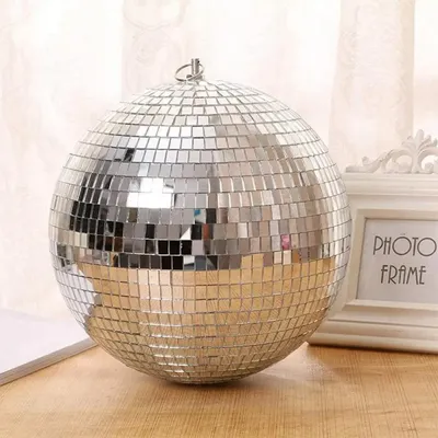New Mirror Disco Ball Stage Light Rotating Glass Ball Big Party Decorations Bar Dj Lighting