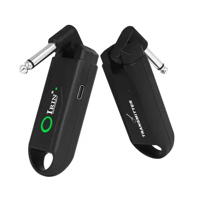 IRIN IN-70 Guitar Wireless System Transmitter Receiver Built-in Rechargeable UHF Wireless