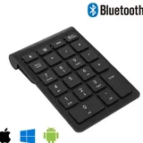 Bluetooth Wireless Numeric Keypad Portable Mini 22 Keys Number Keyboard External Number Pad for