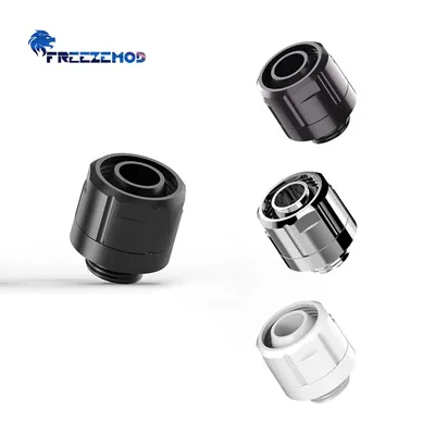 FREEZEMOD PC Water Cooling Soft Tube Hose Fittings Connector For 10x13mm/10x16mm Black Silver White