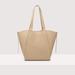 Grained Leather Tote Bag Boheme Large - Natural - Coccinelle Totes