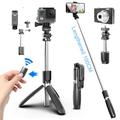 Selfie Stick Bluetooth wireless 4 in 1, treppiede pieghevole e monopiede universale per smartphone per Gopro e fotocamere sportive