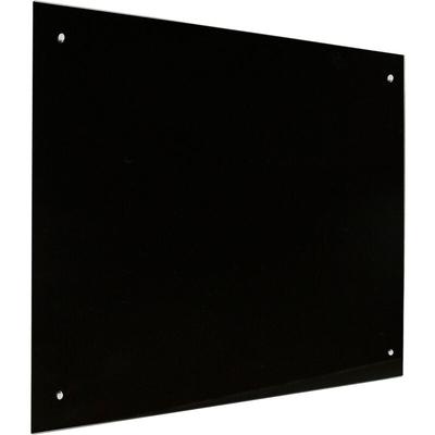 Glasboard - Glastafel - 45x60 cm – magnetisch - Weiß - Schwarz