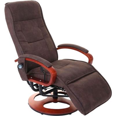 Relaxliege Terni ii, Relaxsessel Massagesessel, mit Massage Stoff/Textil Wildlederimitat braun Image