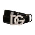 Shiny Calfskin Belt With Dg Logo