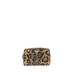 Leopard-printed Branded Plate Toiletry Bag