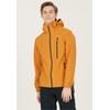 Outdoorjacke WEATHER REPORT "DELTON W-PRO15000", Herren, Gr. M, braun (braun, gelb), 94% Polyester, 6% Elasthan, bedruckt, mehrfarbig, casual, normal, ohne Ausschnitt, Langarm, Jacken, mit umweltfreundlicher Beschichtung (PFC-Frei)