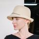 Hats Fiber Straw Hat Sun Hat Wedding Casual Elegant Sun Protection With Beading Headpiece Headwear