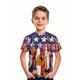 kinderkleidung Jungen Amerikanischer Unabhängigkeitstag T-Shirt Tee Graphic Fahne Kurzarm Rundhalsausschnitt Kinder oben Outdoor 3D-Druck Sport Modisch Täglich Sommer Rote 2-13 Jahre