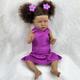 22 inch Black Dolls Reborn Doll Baby Toddler Toy Doll Reborn Baby Doll Baby Baby Girl African Doll Reborn Baby Doll Saskia Newborn lifelike Gift Hand Made Non Toxic Vinyl W-05022 with Clothes and