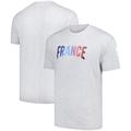 Olympische Spiele 2024 in Paris Le Coq Sportif Team France Olympic Village T-Shirt – Grau