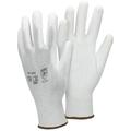 4 paire de Gants de travail en pu, taille 9-L, couleur blanc, gants de mécanicien en nylon gants de