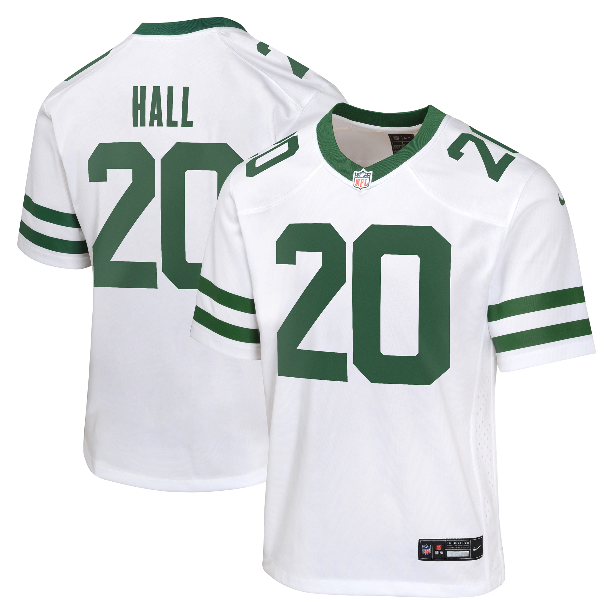 New York Jets Nike Game Auswärtstrikot - Weiß - Breece Hall - Jugendliche Image