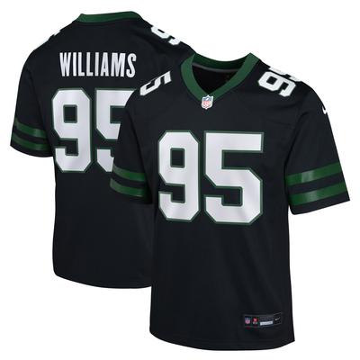 New York Jets Nike Game Ausweichtrikot - Schwarz - Quinnen Williams - Jugendliche Image