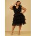 Plus Size Tiered Tulle Dress