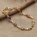 '22k Gold-Plated Multi-Gemstone Chakra Bracelet from India'