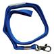 Umhängeband / Lanyards Schlüsselanhänger, aus weichem Polyester, mit drehbaren Karabinerhaken, Sicherheitsbruchstelle, Farbe: blau - 10 Bänder