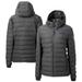 Women's Cutter & Buck Gray Montana State Bobcats Vault Mission Ridge Repreve Eco Insulated Long Puffer Jacket