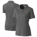 Women's Cutter & Buck Gray Tennessee Volunteers Vault DryTec Advantage Tri-Blend Pique Womens Polo