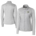 Women's Cutter & Buck Gray Vanderbilt Commodores Vault DryTec Stealth Hybrid Quilted Full-Zip Windbreaker Jacket