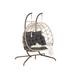 Arlmont & Co. Stephina 2 Person Egg Chair Wicker/Rattan | 75 H x 58 W x 38 D in | Wayfair AD1E0C13A71C4FAFB78A0ED34FE041B4