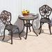 Bloomsbury Market Cast aluminum patio dining table & chair set | Wayfair AE1AC42124704F129C5C4CC71880F449