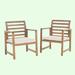 Club Chair - Red Barrel Studio® Outdoor Acacia Wood Club Chairs, 2-Pcs Set, Natural Stained/White | Wayfair 902CEDCCCE0B4256AC3D8D1278ED6E8B