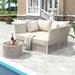 Latitude Run® 2-Piece Outdoor Double Chaise Lounger Daybed w/ Coffee Table | Wayfair 7B0E32406461429F807751C6F926EC9B