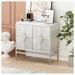 Wrought Studio™ Modern 2 Door Wooden Cabinet w/ Featuring Two-tier Storage | Wayfair 7533318E813C4B999B4F3088C9CF7855